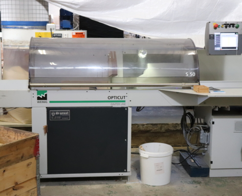 Automatische afkortzaag Van Dalen Woodproducts